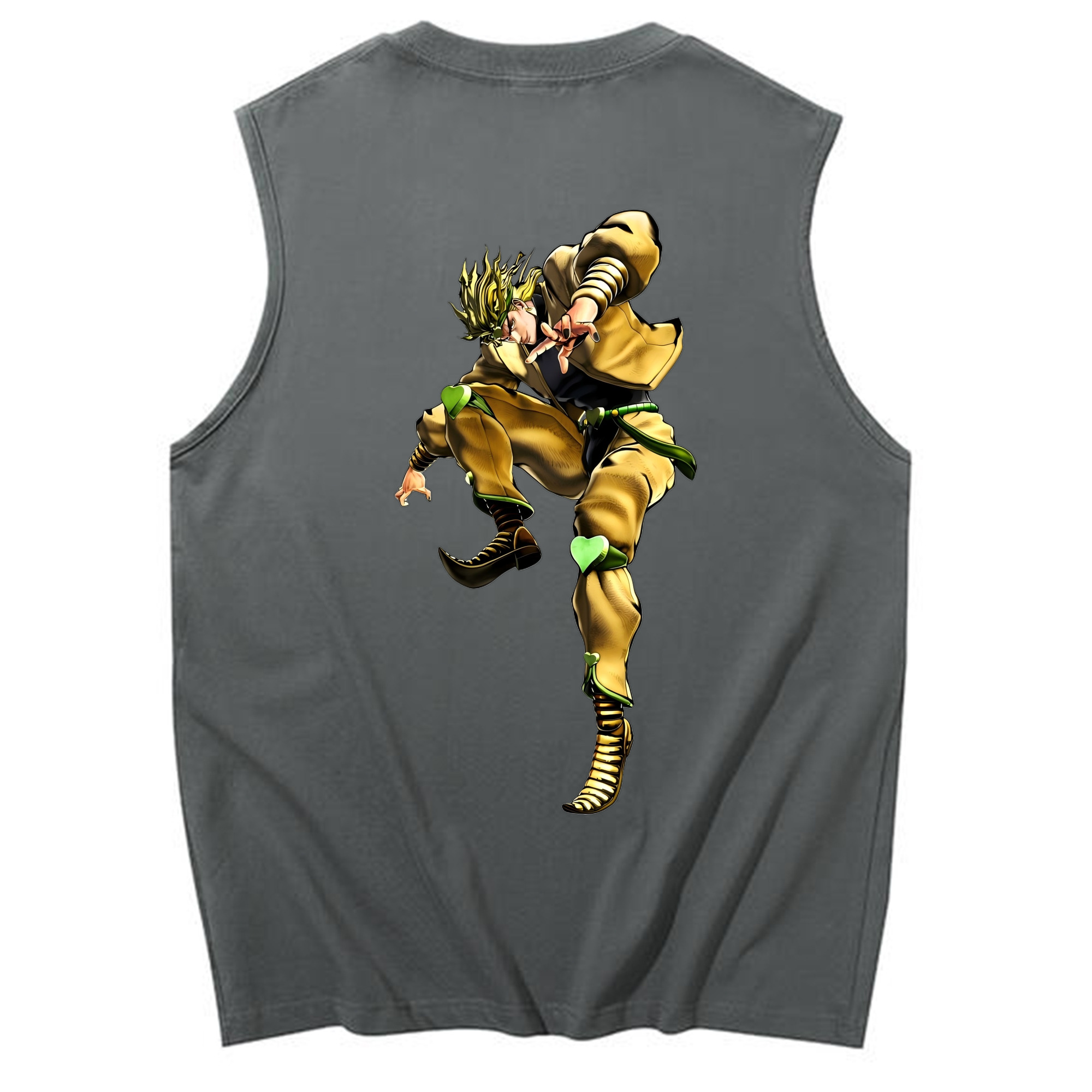 （画像用） ジョジョの奇妙な冒険 ディオ?ブランドー JoJo's Bizarre Adventure Dio Brando コットン100％タンクトップ（背面プリント）